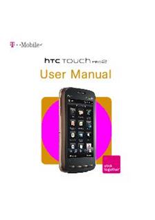 HTC Touch Pro 2 manual. Smartphone Instructions.